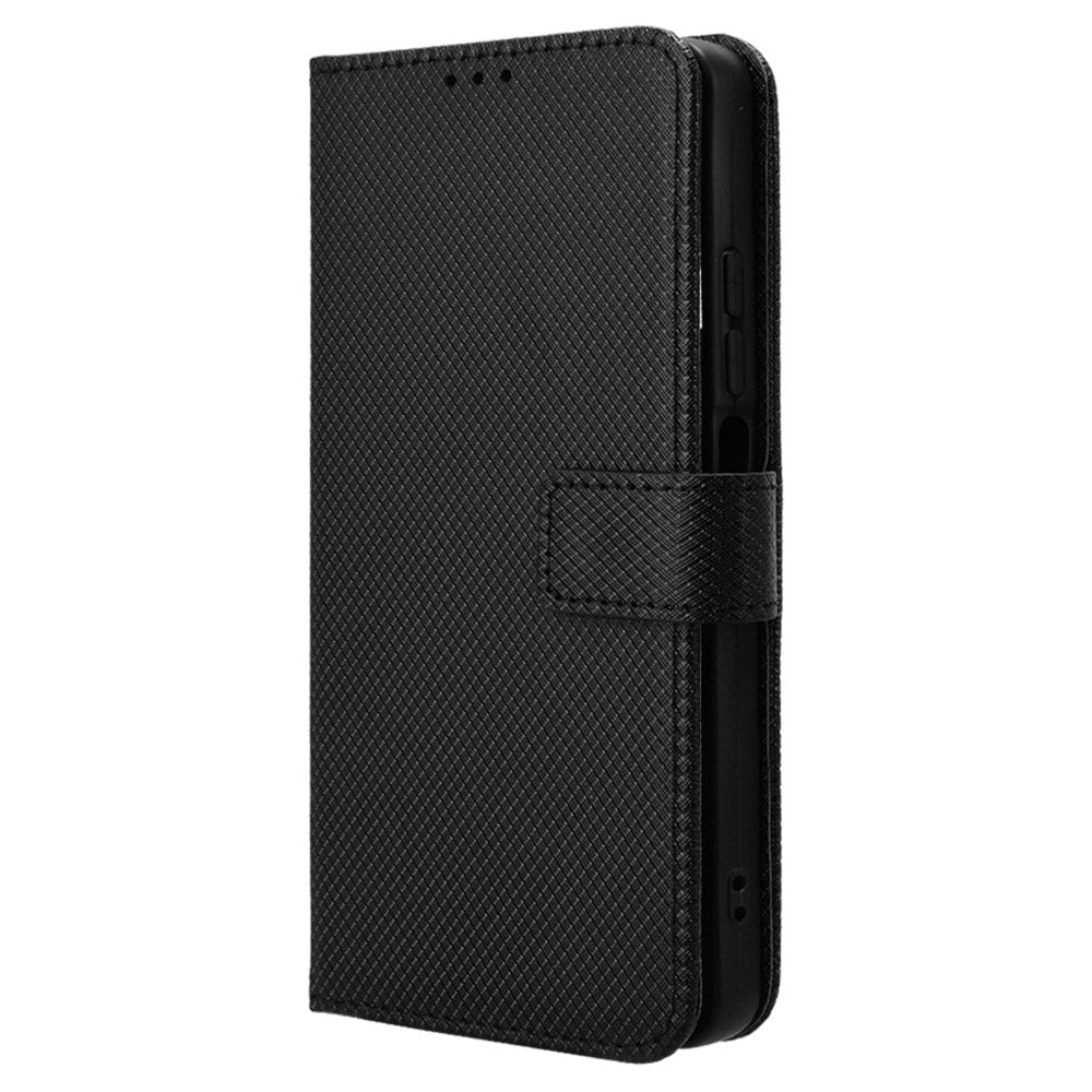 For Realme C67 4G / 12 Lite 4G Case Diamond Texture Leather Folio Stand View Cover with Strap For Realme C67 4G / 12 Lite 4G Case Diamond Texture Leather Folio Stand View Cover with Strap